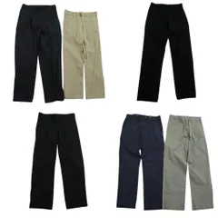 古着卸 まとめ売り ディッキーズ Dickies パンツ MIX 6枚セット (メンズ 30 /32 ) ワーク ストレート ネイビー ブラック 中古 古着 ND2897