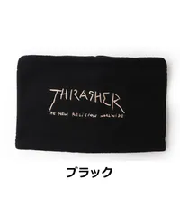 THRASHER スラッシャー キッズ MAG LOGO　リバーシブルネックウォーマー ブラック 22TH-K51K 子供 帽子 男の子 女の子 マフラー 秋 冬 秋冬