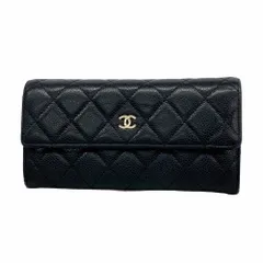 シャネル(Chanel) シャネル 長財布 マトラッセ ブラック レディース P1978419