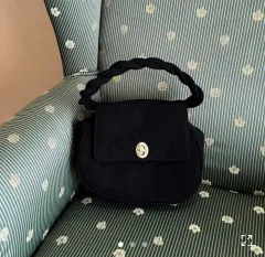 スウェード ツアーベルベット ミニ ツイスト トートバッグ クロスバッグ