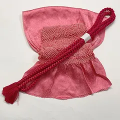 ［6536］帯締め 帯揚げ セット 花吉祥文様 絞り 正絹 着物 帯絞め