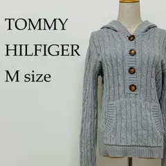 TOMMY HILFIGER トミーヒルフィガー ケーブルニット パーカー レディース