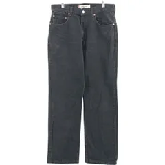 古着 リーバイス Levi's 505 REGULAR FIT ブラックデニム テーパードデニムパンツ メンズw32相当/eaa418713