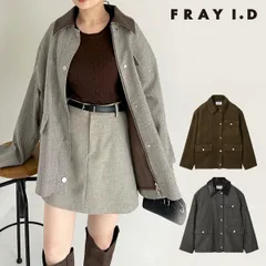 【SALE50%OFF】【即納】 フレイアイディー FRAY I.D アウター 25秋冬 ハンティングジャケット 長袖 ミドル丈 fwfj254109