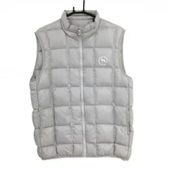 アダバット ダウンベスト ライトグレー ダウン90％ フェザー10％  メンズ 48(LL) ゴルフウェア adabat