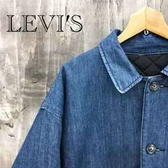 Levis リーバイス A3215-0000 デニム地 キルティング ジャケット リバーシブル S ブルー系 メンズ