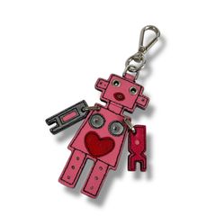 プラダ ハート キーリング ブラック サフィアーノレザー レディース 黒