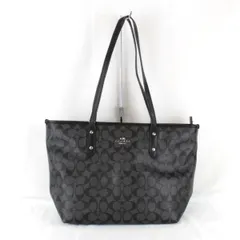 『USED』 コーチ シグネチャー F58292 トートバッグ レザー ブラック