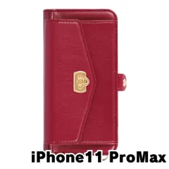 【新品未使用】iPhone11 Pro Max ストラップ付き 手帳型スマホ ケース ショルダー (カバー色ボルドー) カード収納 鏡付き ミラー 可愛い カバー おしゃれ 韓国 myones-case026-iphone11max-bord