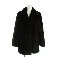 新品タグ付き Altima ダイドミンク 毛皮コート ブラック L相当 サガミンク SAGA MINK altima シェアードミンク 毛皮 ロングコート