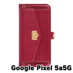【新品未使用】Google Pixel 5a 5G ストラップ付き 手帳型スマホ ケース ショルダー (カバー色ボルドー) カード収納 鏡付き ミラー 可愛い カバー おしゃれ 韓国 myones-case026-pixel5a5g-bord