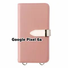 【新品未使用】 Google Pixel 6a ピクセル6a ストラップ付き 手帳型スマホ ケース ショルダー (カバー色ピンクベージュ) カード収納 鏡付き ミラー 可愛い カバー おしゃれ 韓国 myones-case027-pixel6a-pkbe