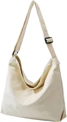 PreQuoro トートバッグ キャンバス A4対応 大容量 レディース メンズ ファスナー付き 無地 ショルダーバッグ 肩掛け