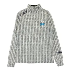 サイズ：0 PEARLY GATES パーリーゲイツ 2024年モデル ハイネック長袖Tシャツ 総柄 ホワイト系 [240101594538] ゴルフウェア レディース ストスト