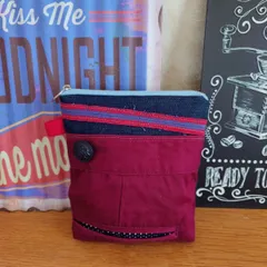 105☆USEDデニムリメイク☆マルチポーチ☆文具入れ☆化粧ポーチ☆小物入れ☆ジーンズリメイク☆