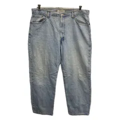 Levi's 550 デニムパンツ W40 アイスブルー リーバイス ジップアップ アメカジ ジーンズ デニム コットン ビッグサイズ 2601-174