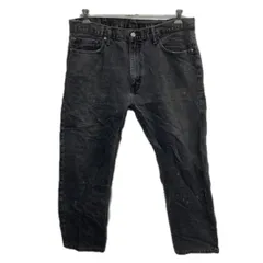Levi's 505 デニムパンツ W38 ブラック リーバイス ジップアップ アメカジ ジーンズ デニム コットン ビッグサイズ 2601-234