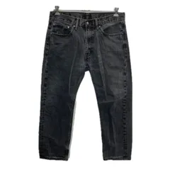 Levi's 505 デニムパンツ W35 ブラック リーバイス ジップアップ アメカジ ジーンズ デニム コットン 2601-236