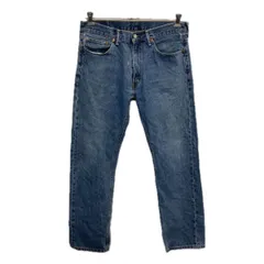 メキシコ製 Levi's 505 W33 デニムパンツ ブルー リーバイス ジップアップ アメカジ ジーンズ デニム コットン 2601-244