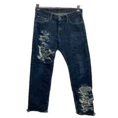 メキシコ製 Levi's 514 デニムパンツ W30 インディゴ リーバイス ジップアップ アメカジ ジーンズ デニム コットン 2601-247