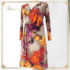 社交ダンス 衣装 スタンダード トップス レッスンウェア 練習着 レディース オールシーズン esperance レッド系 オレンジ系 花柄 長袖 大花柄 フランス製 モダンダンス トップス レディース服 カジュアルダンス 伸縮性 ランニングウェア