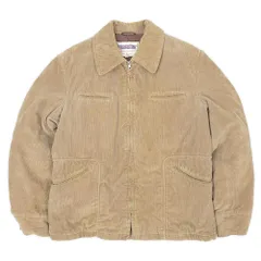 ウィンドブレーカー WIND BREAKER 80s 80年代 キルティングライナー コーデュロイブルゾン ワークジャケット 短丈 USA ヴィンテージ アメリカ 古着 メンズ コート ジャケット ベージュ M【中古】