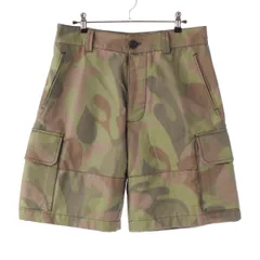 マルニ 22SS コットン カモフラージュ柄 オーバーサイズ ショートパンツ カーゴ バギー ボトムス マルチカラー 46【中古】