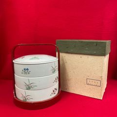 萬珠堂　平安萬珠堂　三段重　重箱　京焼 萬珠堂 平安萬珠堂 三段重 重箱 京焼 - メルカリ
