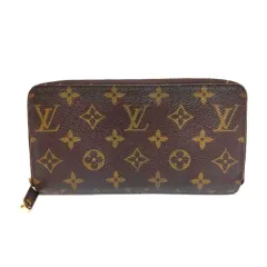 ルイヴィトン LOUIS VUITTON ジッピー・ウォレット 長財布 モノグラム キャンバス M60017 ブラウン CA0036【中古】
