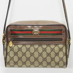 GUCCI グッチ オールドグッチ シェリーライン GG柄 ブラウン ベージュ ショルダーバッグ 斜め掛け ビンテージ 001 44 6655