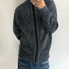 NoName ジップアップ ニット長袖