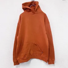 【3点以上まとめ買いで20％OFF】古着 used　～90s　RUSSELL ATHLETIC　ラッセル　スウェットパーカー/フーディー　ヴィンテージ　オレンジ　XLサイズ