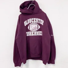 【3点以上まとめ買いで20％OFF】古着 used　～00s　RUSSELL ATHLETIC　ラッセル　スウェットパーカー/フーディー　ヴィンテージ　ボルドー　Lサイズ