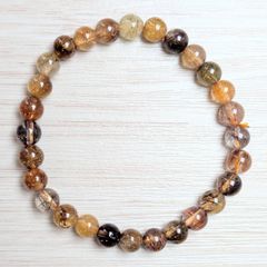 一点物】水墨模様 デンドリティッククォーツ 10.2mm 天然石 