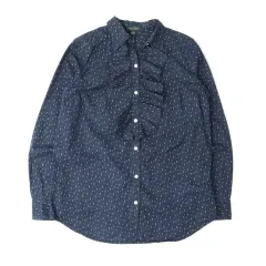 ローレン ラルフローレン フリル デニム ブラウス シャツ