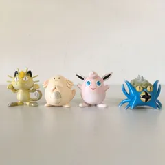 〇ポケモン モンコレ フィギュア オムスター、ニャース、ラッキー、プクリン 4体セット