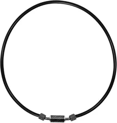 Jeroot 磁気ネックレス メンズ レディース 強力 チョーカー スポーツ シンプル 男女兼用 炭素繊維 47cm 専用BOX (ブラック（炭素繊維）-47cm)