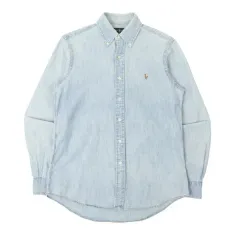 ポロラルフローレン デニム シャンブレー マルチポニー シャツ