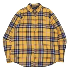 ポロラルフローレン 新モデル イェロー フランネル オーバ シャツ
