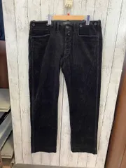 RRL ダブルアールエル ラルフローレン コーデュロイパンツ ブラック ボタンフライ W34L32表記 W38相当 サスペンダーボタン RN41381