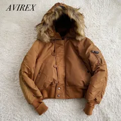 AVIREX　アヴィレックス　n2b フライトジャケット　鬼短丈　フェード　ファー　y2k アーカイブ　archive