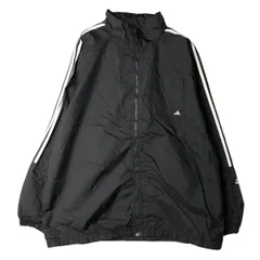 古着 00年代 アディダス adidas 3本ライン バックロゴ ナイロンジャケット メンズXL相当/eaa606675