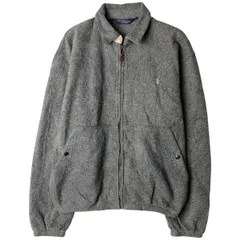古着 90年代 ラルフローレン Ralph Lauren POLO by Ralph Lauren スイングトップタイプ フリースジャケット USA製 メンズM相当/eaa606949