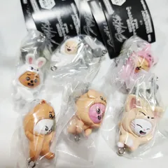 ① 6種 ボールチェーンver. SKZOO つまんでつなげてマスコット vol.2 ガチャ フィギュア キーホルダー