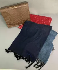 PAUL SMITH ポールスミス 244571 グラデーション カシミヤブレンドマフラー ストール マフラー 青 ブルー グレー 英国製 付属品あり 