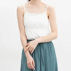 新品未開封 Honeys CINEMA CLUB シャーリングキャミソール  578013933846 オフ ホワイト 白 レース  管理番号：672-279