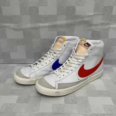 NIKEナイキ スニーカー BLAZER MID '77 VINTAGE 28cm ホワイト ブルー レッド