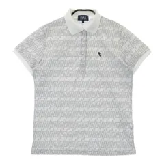 サイズ：1 PEARLY GATES パーリーゲイツ ; 2024年モデル 半袖ポロシャツ 総柄 グレー系 [240101568022] ゴルフウェア レディース ストスト