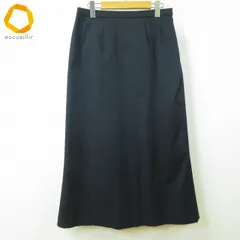 #a レリアン Leilian スカート ロング 13+ スミクロ 無地 大きいサイズ 日本製 レディース [942941] k01