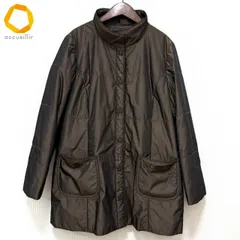 #wnc レリアン Leilian コート 11 茶系 中綿 スタンドカラー 刺繍 花モチーフ レディース [981970]